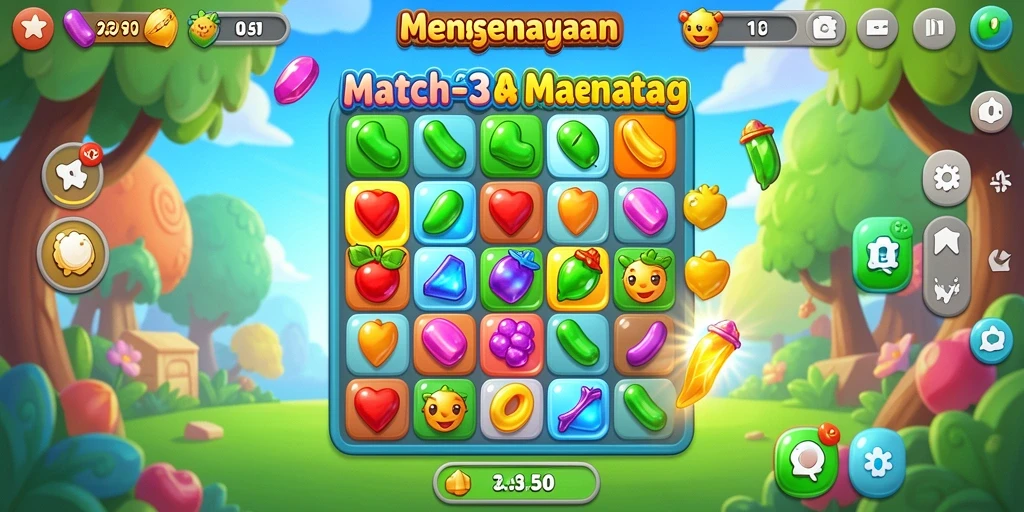 Tampilan gameplay yang menakjubkan dalam 5RT.