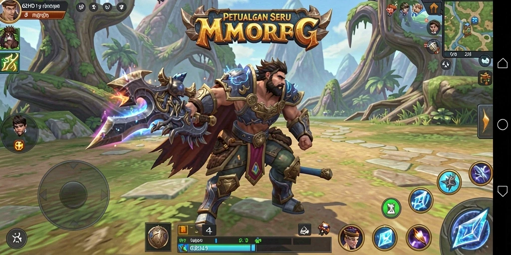 Tangkapan layar gameplay 62HOT yang menampilkan aksi mendebarkan dalam dunia MMORPG.