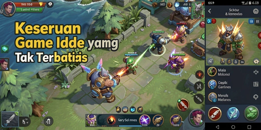 Tampilan gameplay 66D yang memikat dengan mekanisme idle.