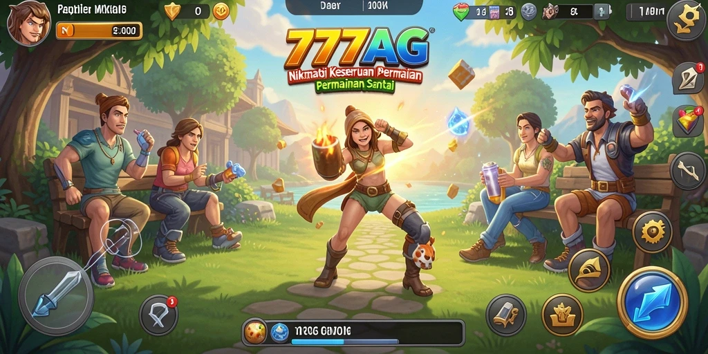 Tampilan gameplay menarik dari 777AG yang sederhana dan menyenangkan.