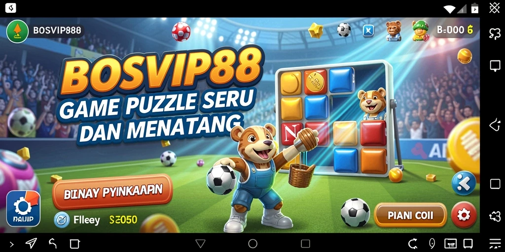 Tampilan gameplay seru di <strong>BOSVIP88</strong> yang penuh tantangan Puzzle.