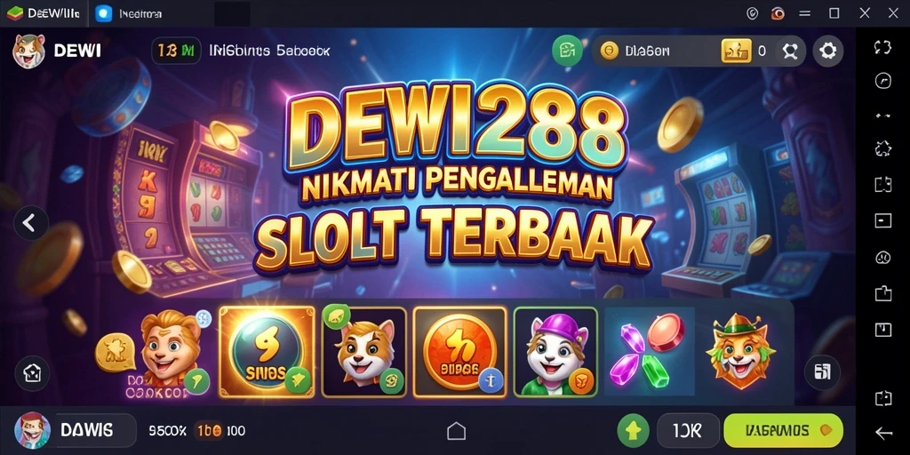 Gameplay menarik DEWI288 dengan mesin slot yang menyenangkan.
