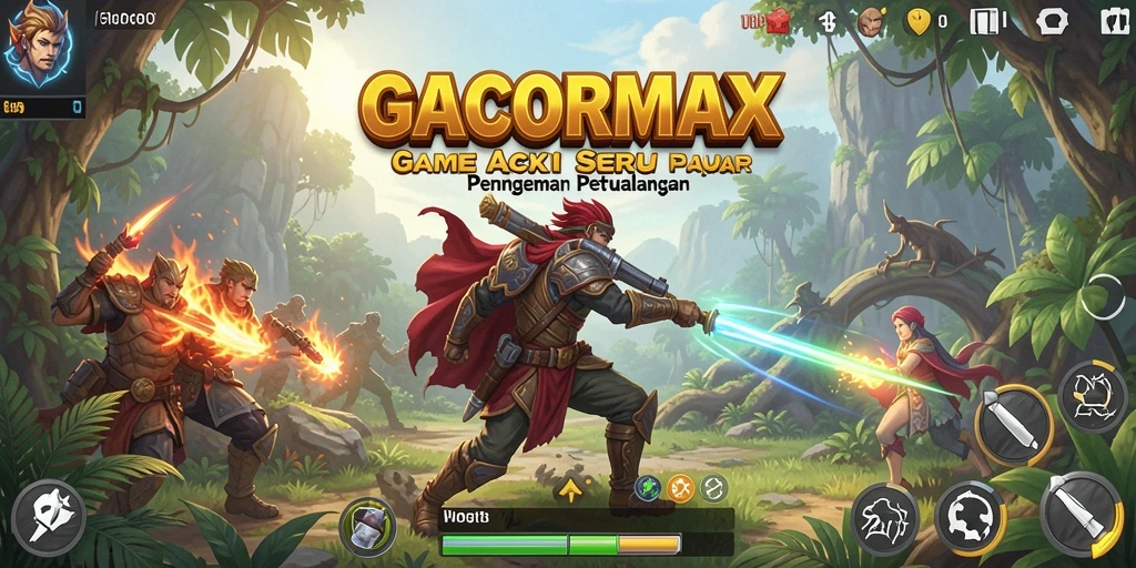 Tampilan gameplay seru GACORMAX penuh aksi dan petualangan.