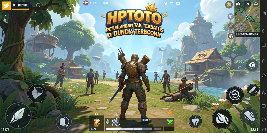 Tangkapan layar gameplay HPTOTO yang menampilkan dunia yang luas dan interaktif.