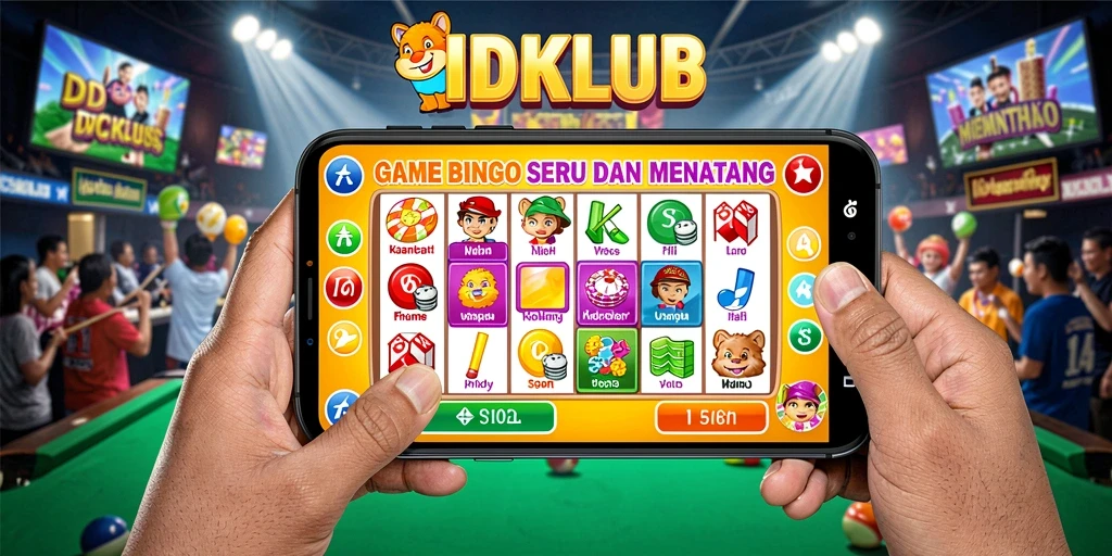 Tampilan menarik permainan Bingo di IDKLUB.