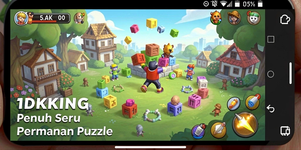 Screenshot gameplay <strong>IDRKING</strong> yang menarik dengan berbagai puzzle menantang.
