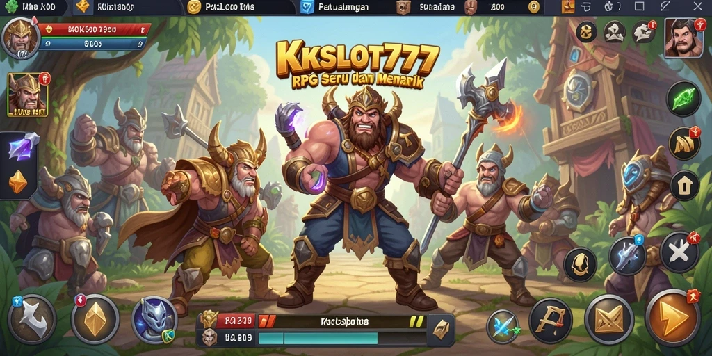 Screenshot gameplay KKSLOT777 yang menunjukkan aksi RPG yang menarik.