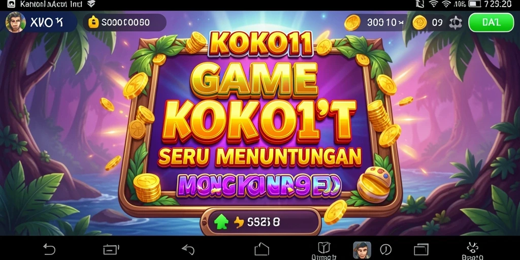Tampilan gameplay <strong>KOKO11</strong> yang menarik dengan berbagai tema slot.