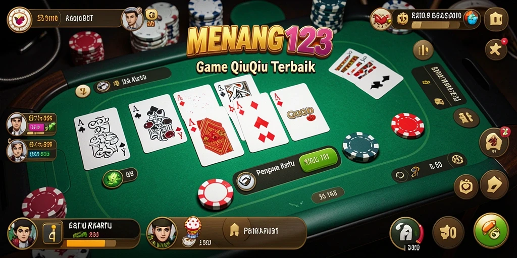 Tampilan gameplay menegangkan dalam QiuQiu.