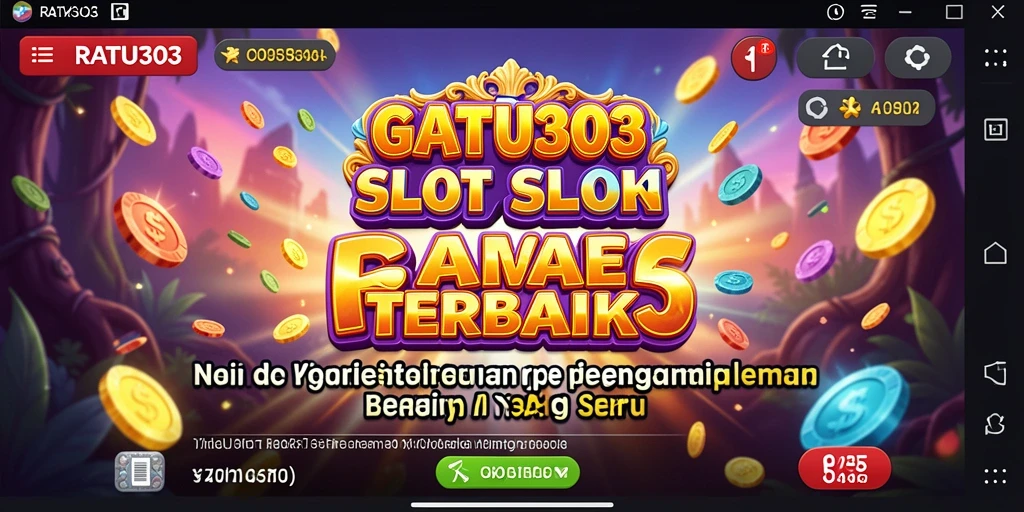 Tampilan menarik dari gameplay Slot yang mengasyikkan di RATU303.