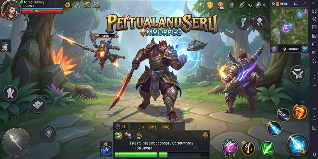 Tampilan gameplay RP55 yang menegangkan dan penuh aksi di dunia MMORPG.