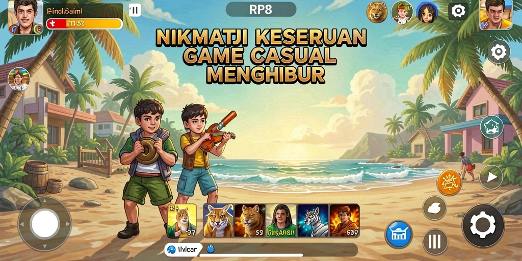 Screenshot utama RP8 menampilkan gameplay yang menarik dan menyenangkan.