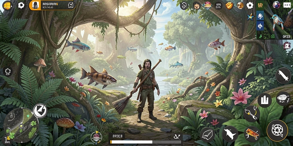 Tampilan gameplay RR33 dengan suasana simulasi yang realistis.