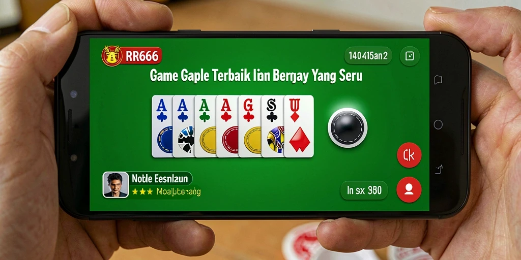 Tampilan screenshot gameplay Gaple dari RR666 yang seru dan interaktif.