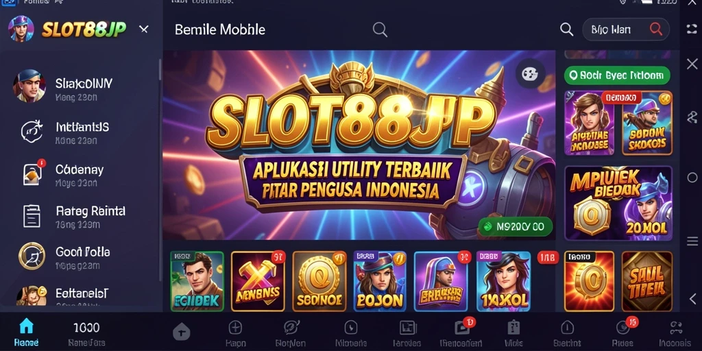 Tampilan utama SLOT88JP yang intuitif dan menarik.
